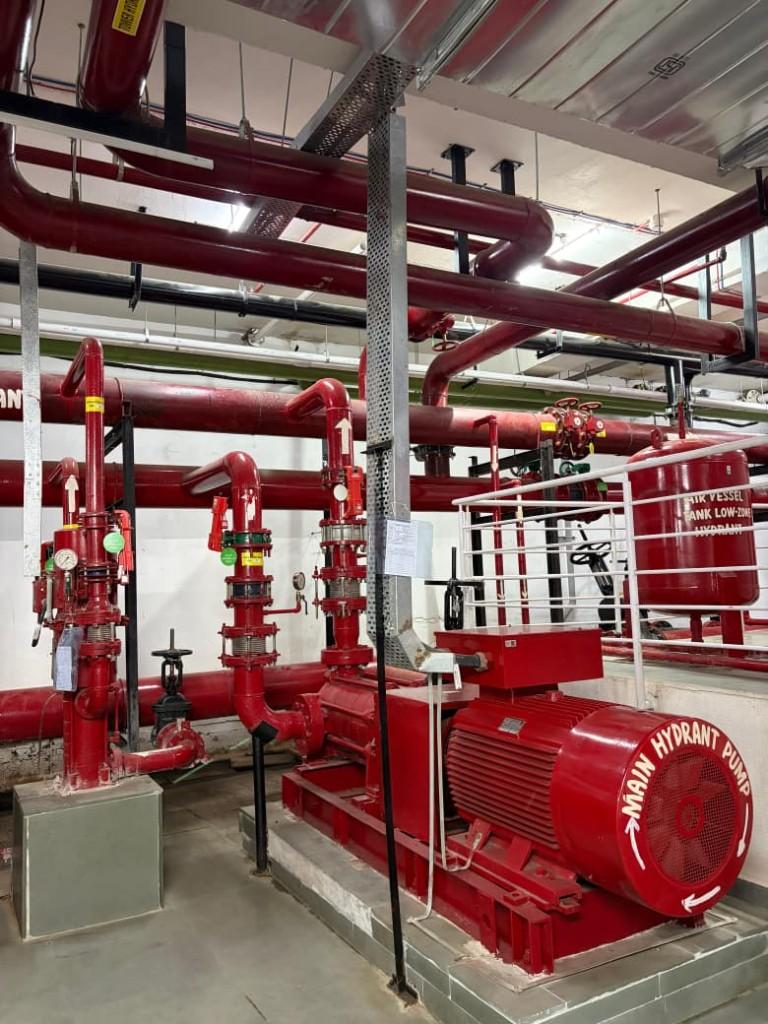Main hydrant pump installation by KMR Enterprises