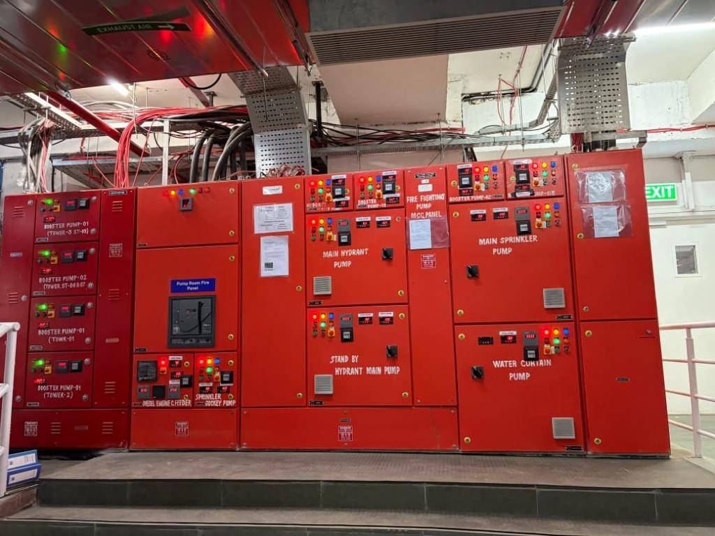 Fire fighting pump MCC control panel