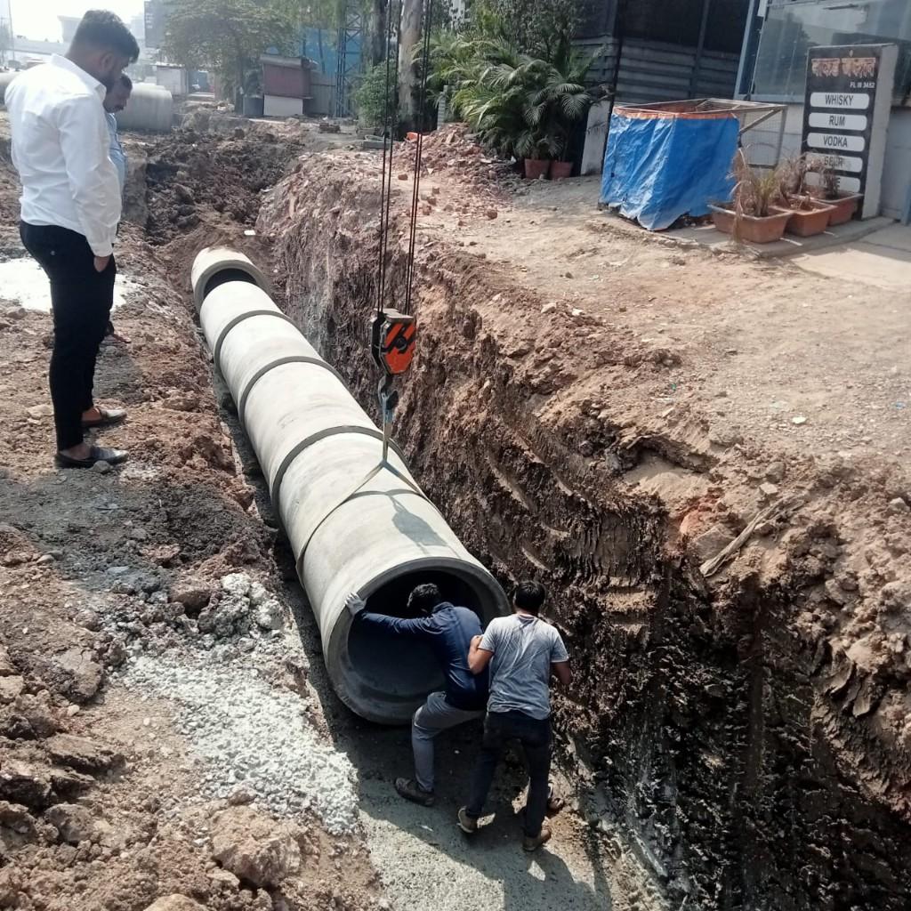 RCC pipeline installation by KMR Enterprises